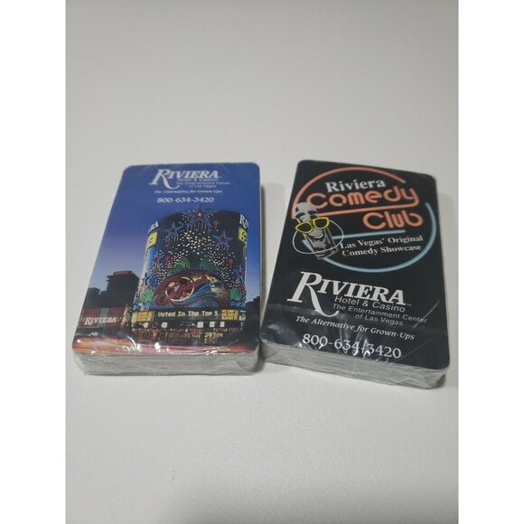 Vintage Las Vegas Riviera Hotel & Casino Playing Cards Comedy Poker. UNOPENED - Picture 1 of 4